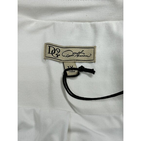 DG2 Diane Gilman Blazer Womens 1X White Zip Pocket Knit Open Front Jacket - Picture 8 of 13